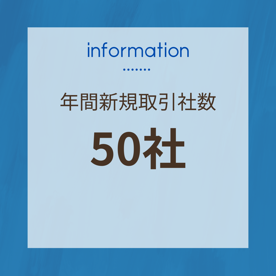 新規取引社数